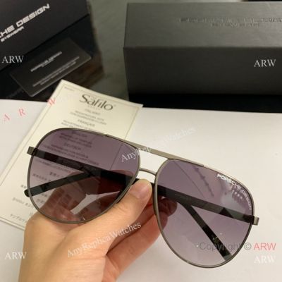 AAA Replica Porsche Design p8657 Sunglasses - Progressive lenses Gray Frame